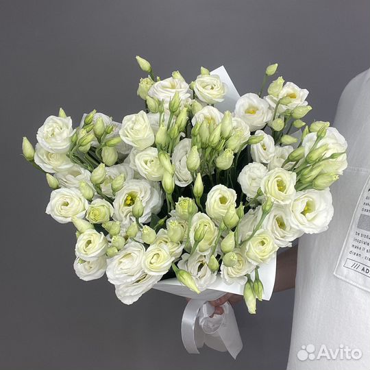 Эустома букет из лизиантусов5 гортензий