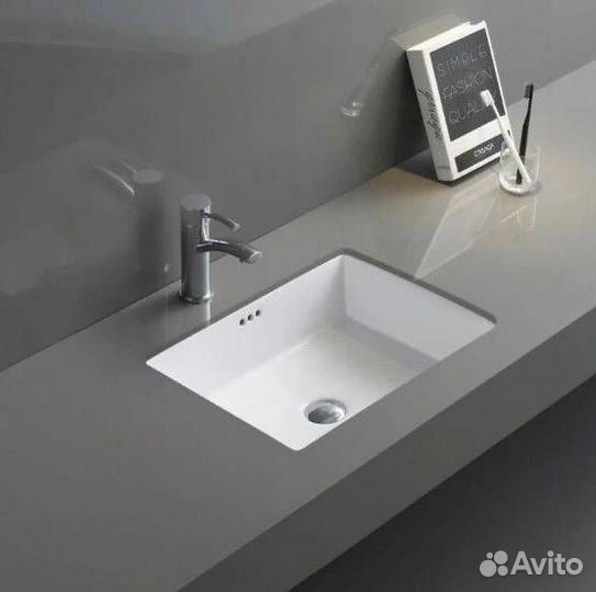 Раковина Gid Integrado Yj832 71152 белая, 50x40x18