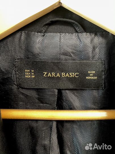 Пиджак женский черный zara 44 46