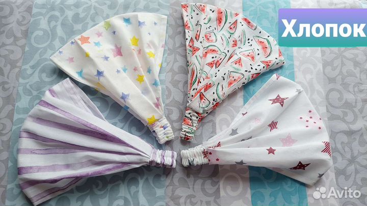 Панамка в стиле СССР и косынка на резинке, шортики