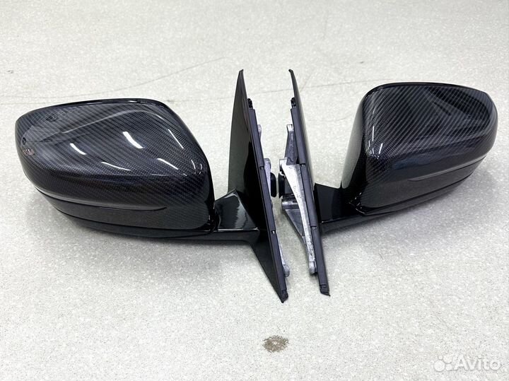 BMW G30 комплект зеркал Карбон 9 Pin