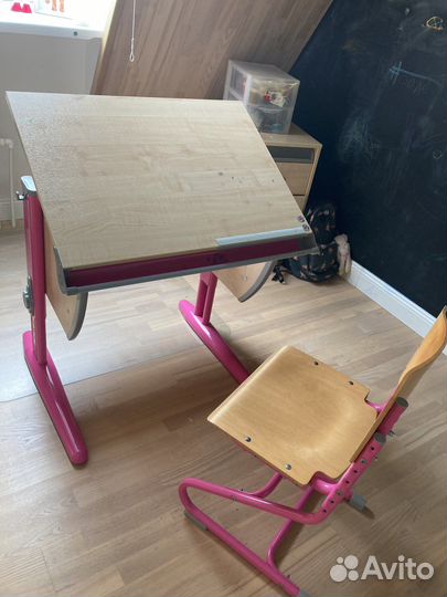 Стол+стул растущая мебель