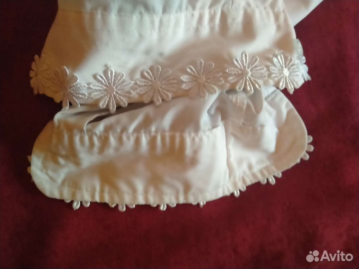 Блузка белая для девочек 122