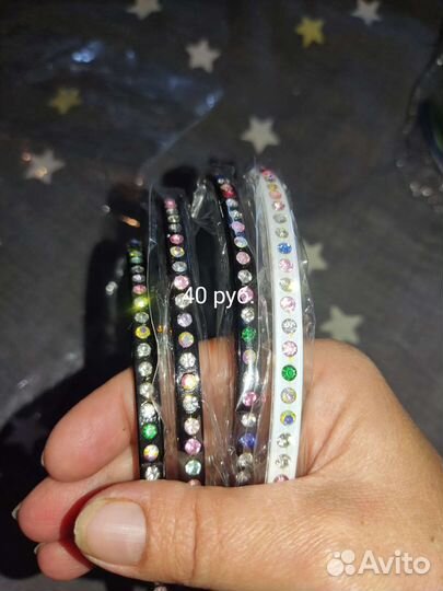 Резинки, заколки, ремешки новые