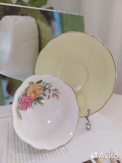 Антикварная чайная пара. Английский фарфор