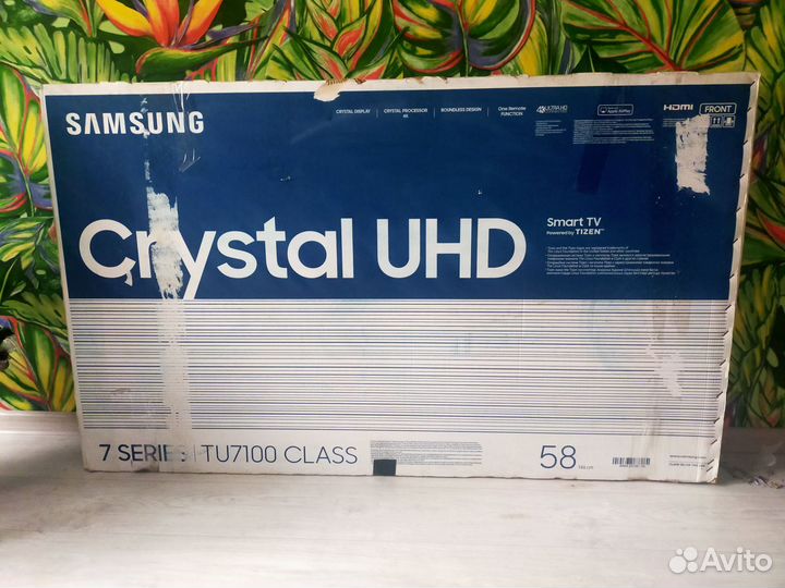 Телевизор samsung SMART tv ue 58 4 k. 7 серии