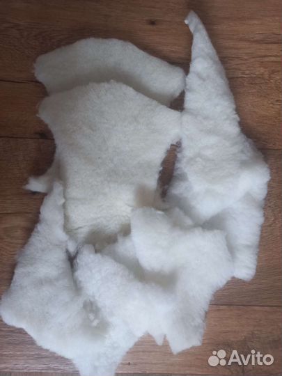 Обрезки (лоскуты) натуральной шерсти