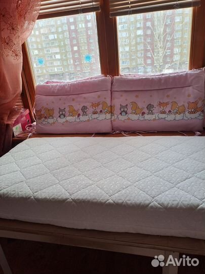 Матрас ортопедический 120х60х12 и бортик