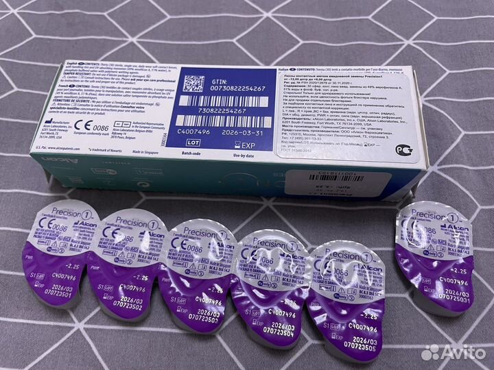 Ежедневные контактные линзы Alcon Precision1