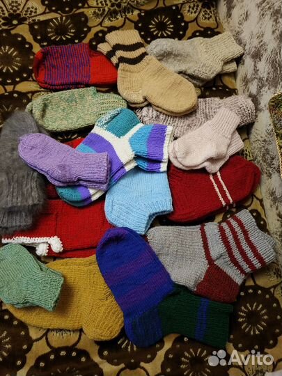 Вязаные носки, следки