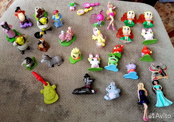 Игрушки из Киндер-Сюрприз: Винкс,Пикси,Шрек