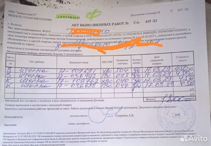 1-Ая Выездная Аккредитованная поверка счетчиков