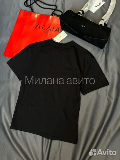 Футболка alaia черная женская