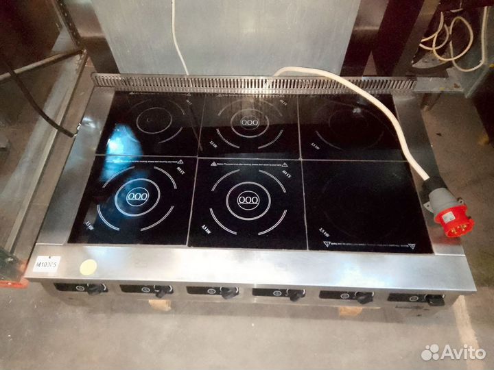 Индукционная плита 6 конфорочная