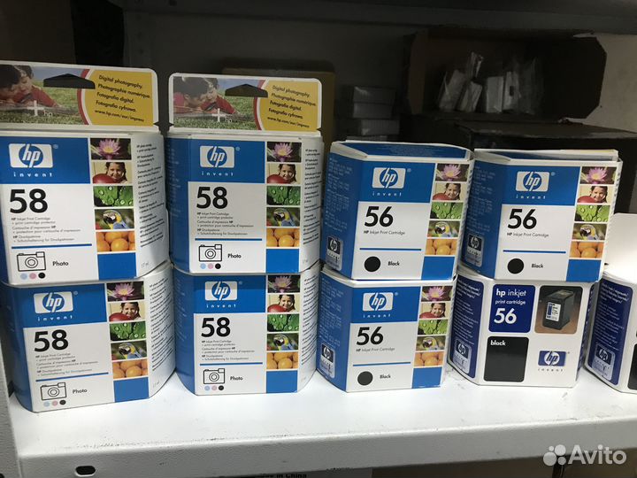Струйные картриджи оригиналы HP 56 и 58