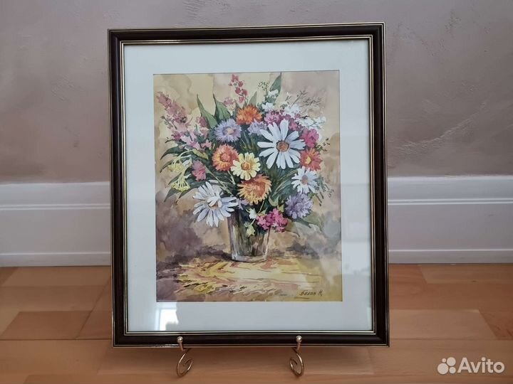Картина акварель цветы