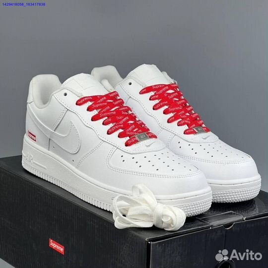 Кроссовки Nike Air Force 1 Low & Supreme (Арт.56128)