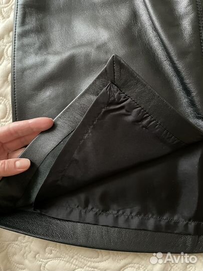 Юбка из натуральной кожи 44 новая