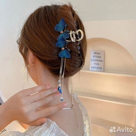 Женская металлическая заколка для волос (крабик)