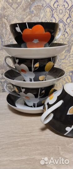 Чайная пара дулево 1960г СССР