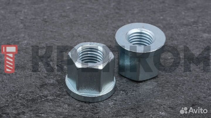 Гайка с буртиком М12 DIN 6331 кл. пр. 10, оцинк