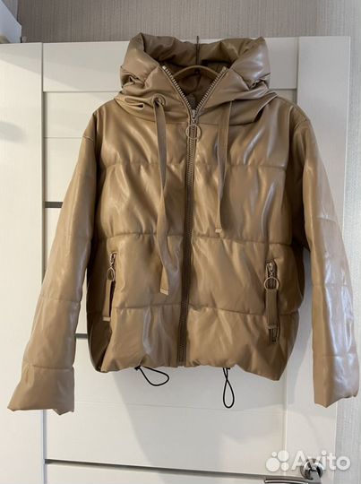 Куртка zara экокожа