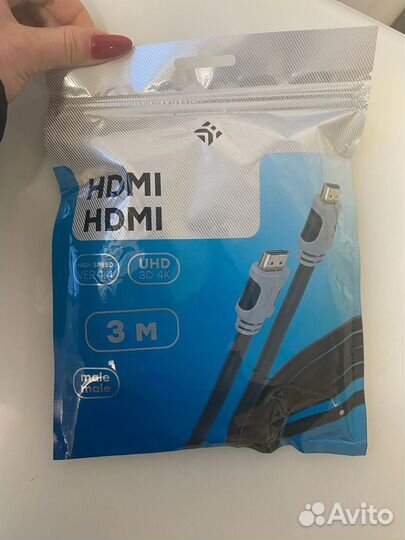 Кабель hdmi 3 метра Dexp