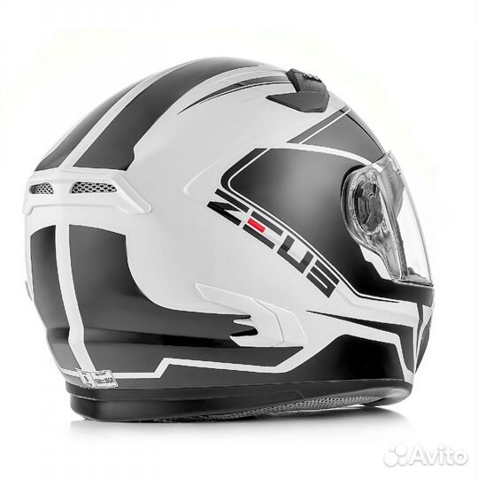 Мотошлем Zeus ZS-813A Black-White