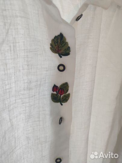 Винтажная рубашка с вышивкой Германия