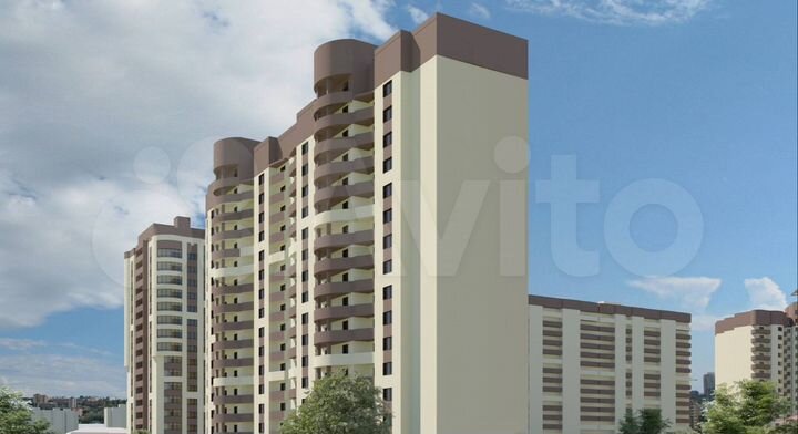 2-к. квартира, 72,3 м², 11/17 эт.