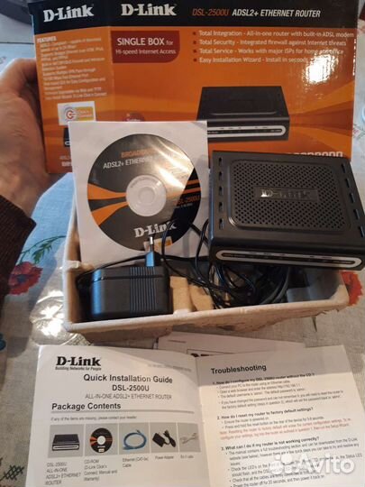 Маршрутизатор D link DSL-2500U