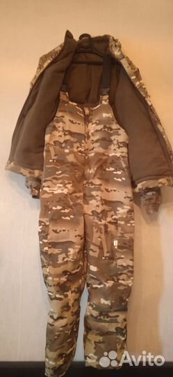 Камуфляжный костюм зимний новый
