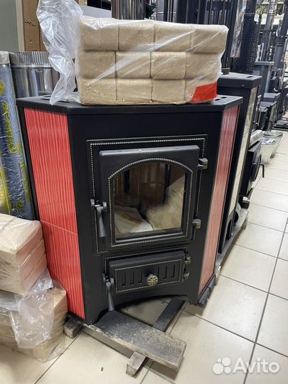 Печь камин угловой Везувий