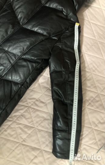 Пуховик женский 46 48 размер с натуральным мехом