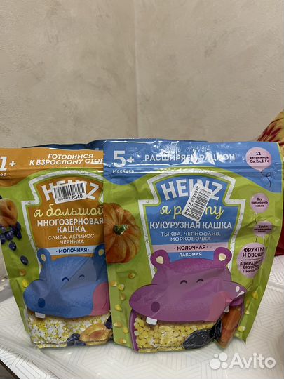 Молочные каши heinz
