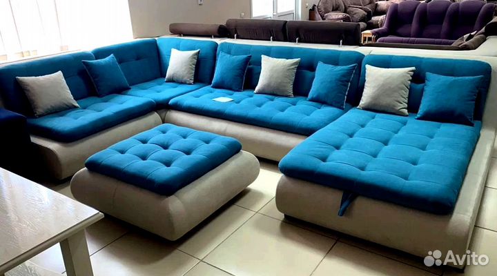 Диван угловой буквой П