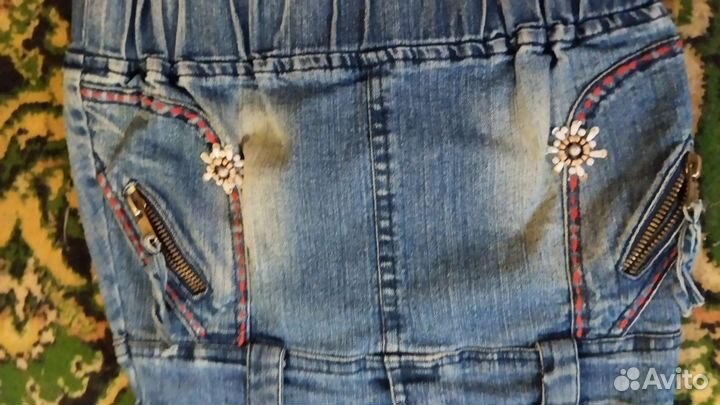 Джинсовый сарафан на девочку