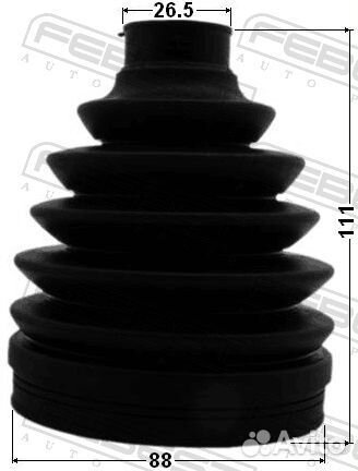 Пыльник шруса внешнего (комплект) PVC 0117pznr