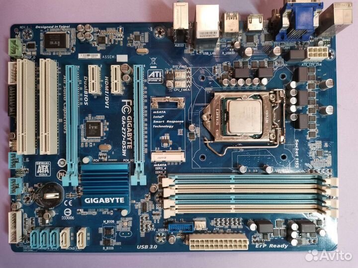 Материнская плата gigabyte GA-Z77-DS3H (rev. 1.1)
