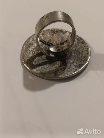 Серебряное кольцо печать,старинное 18 век