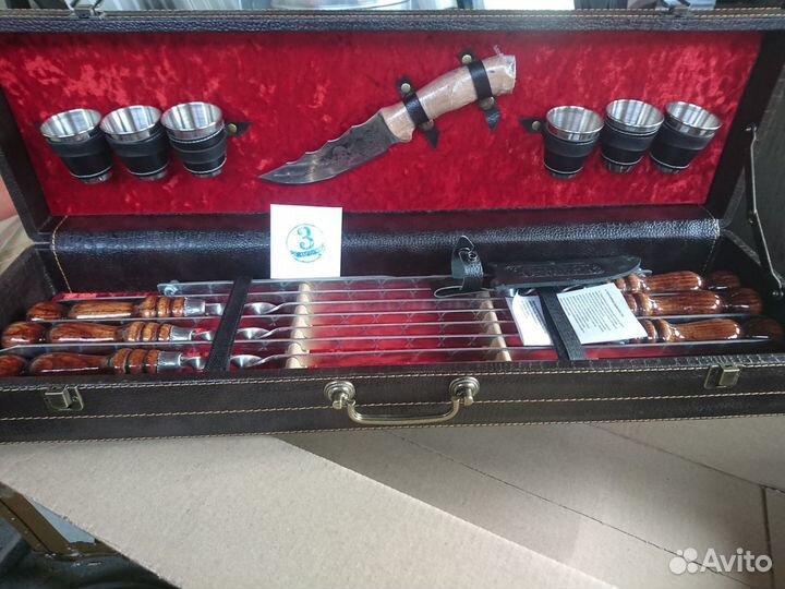 Подарочные футляры шампуры барбекюшницы сетки для