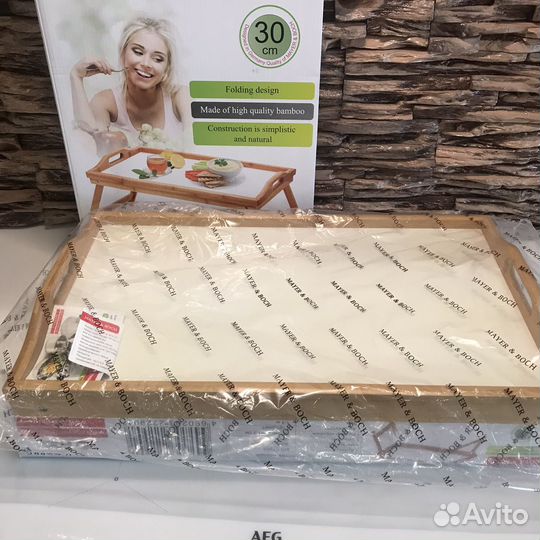 Бамбуковый столик mayer and bosh новый