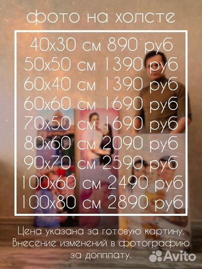 Портрет по фото на холсте в Уфе