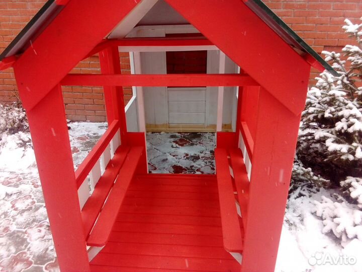 Детский домик-песочница