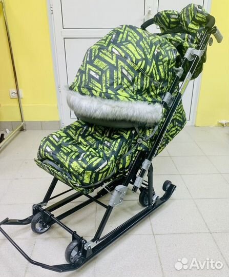 Санки - коляска новые Nika