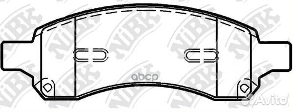 Колодки тормозные дисковые передн. chevrolet Tr