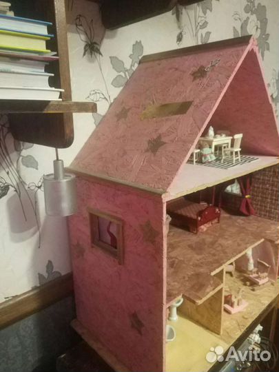 Деревянный дом для кукол ручная работа
