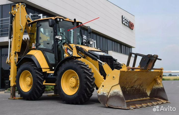 Стекло лобовое для погрузчика Caterpillar 444