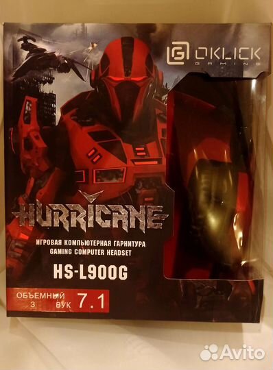 Наушники oklick HS-L900G hurricane
