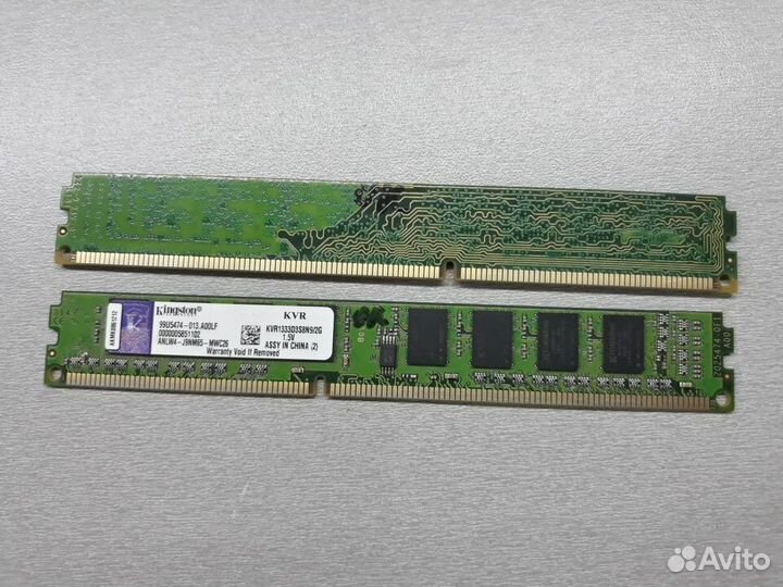 Комплект озу DDR3 4Gb (2+2Gb) 1333Mhz Kingston